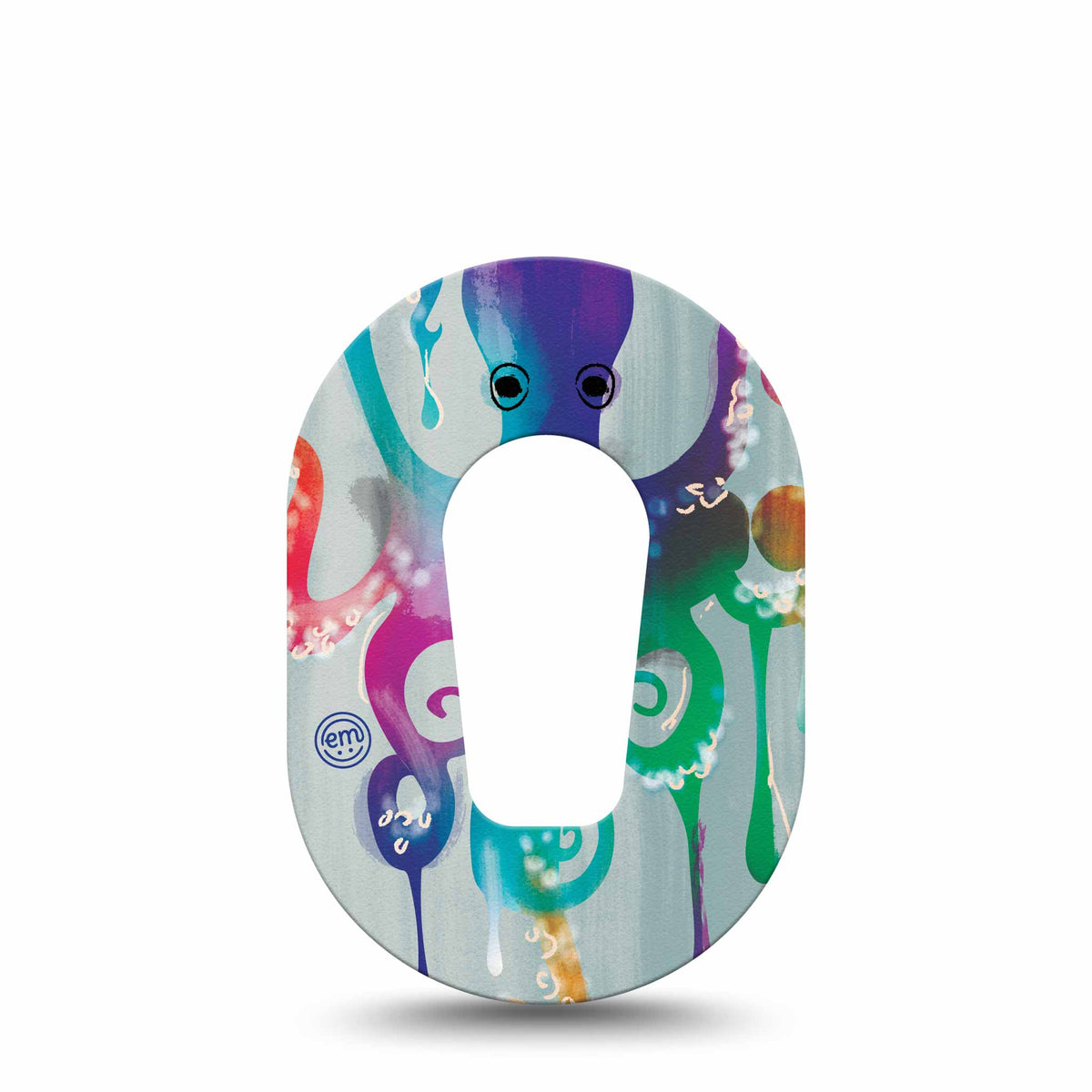 ExpressionMed Mini Octopus Tattoo Adhesive Patch Dexcom G6/One