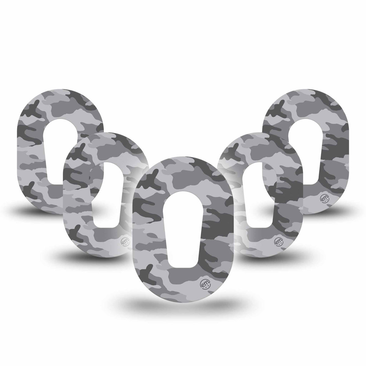 ExpressionMed Mini Grey Camo Adhesive Patch Dexcom G6/One