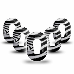 ExpressionMed Mini Zebra Print Adhesive Patch Dexcom G6/One