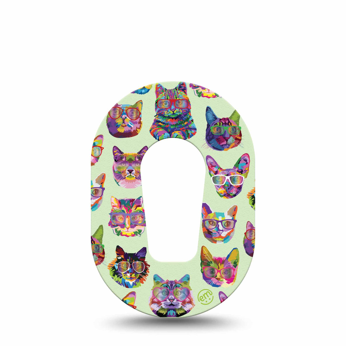 ExpressionMed Mini Cat Party Adhesive Patch Dexcom G6/One