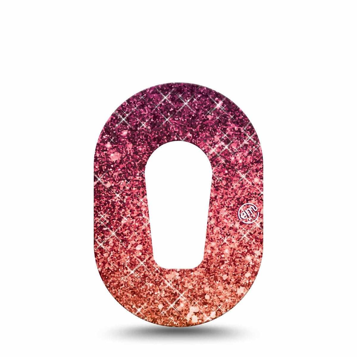 ExpressionMed Mini Glittering Fall Ombre Adhesive Patch Dexcom G6/One