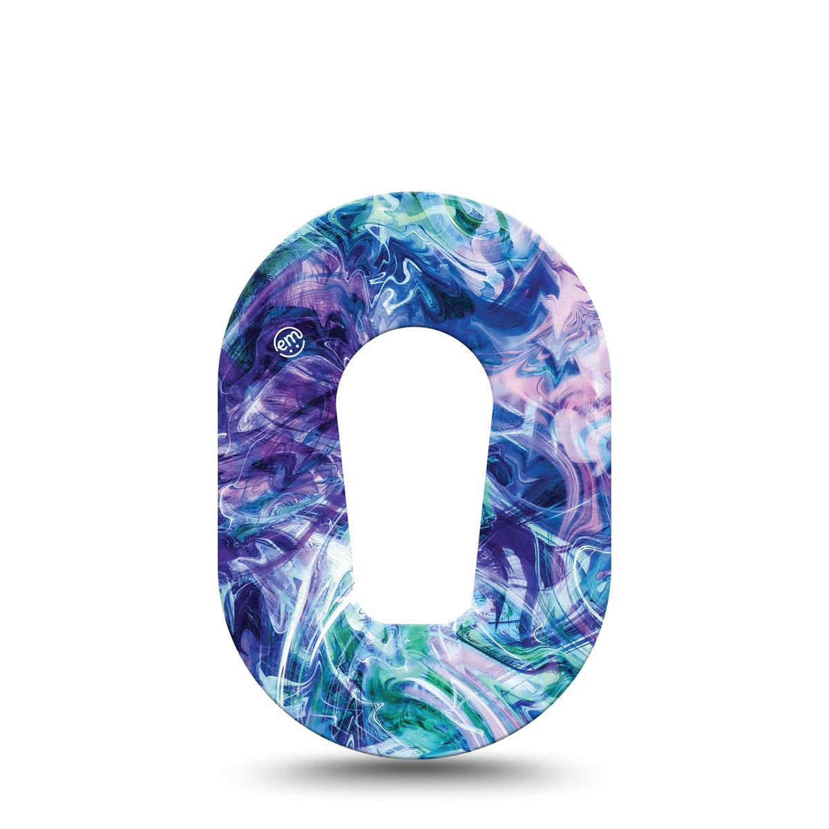 ExpressionMed Mini Deep Purple Swirl Adhesive Patch Dexcom G6/One