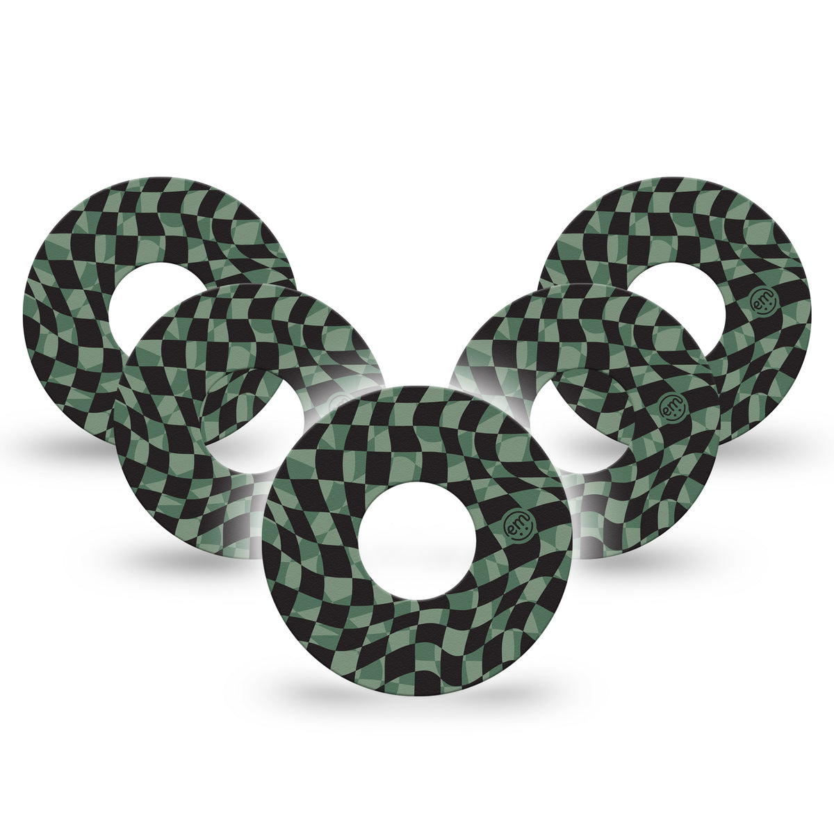 ExpressionMed Green &amp; Black Checkerboard Adhesive Patch Infusion Set