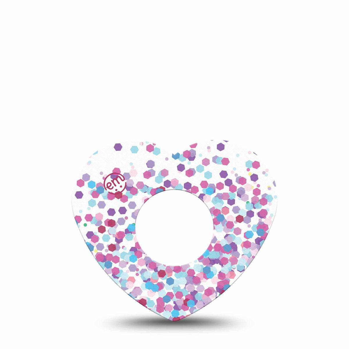 ExpressionMed Confetti Heart Adhesive Patch Infusion Set