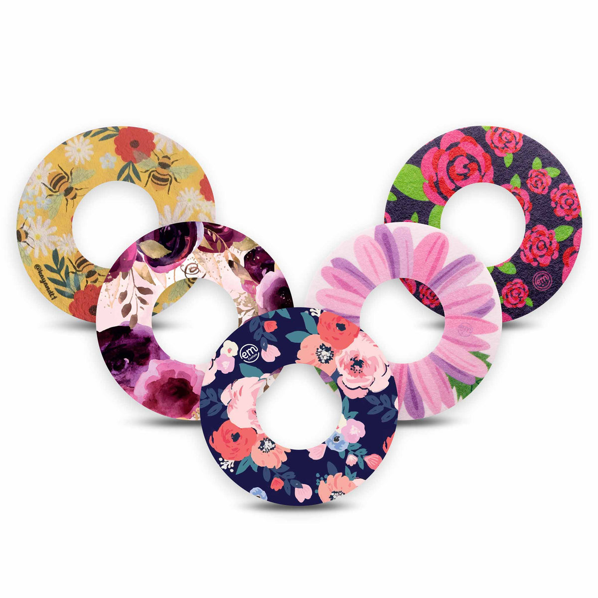 ExpressionMed Freestyle Libre 2 Wildflower Variety Patch 5 Pack