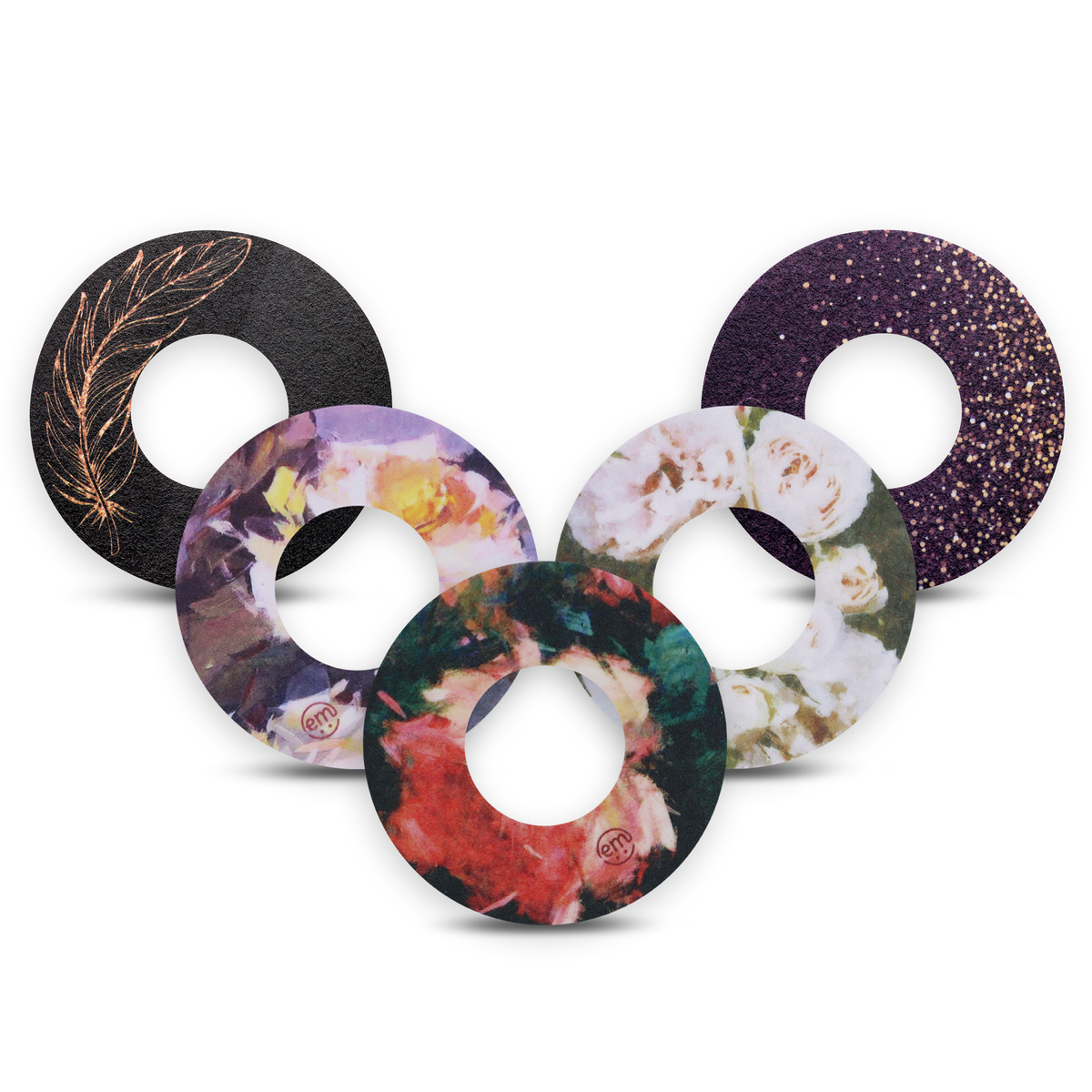 ExpressionMed Freestyle Libre 2 Glitter and Glam Variety Patch 5 Pack