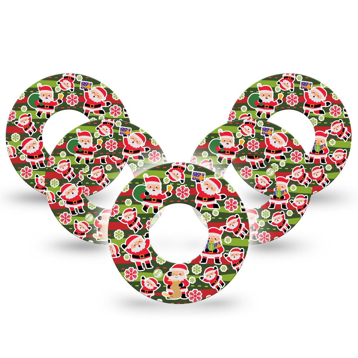 ExpressionMed Santa Sticker Bomb Adhesive Patch Freestyle Libre 2