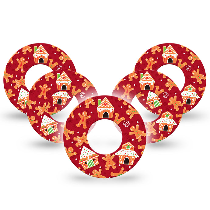 ExpressionMed Gingerbread Fun Adhesive Patch Freestyle Libre 2