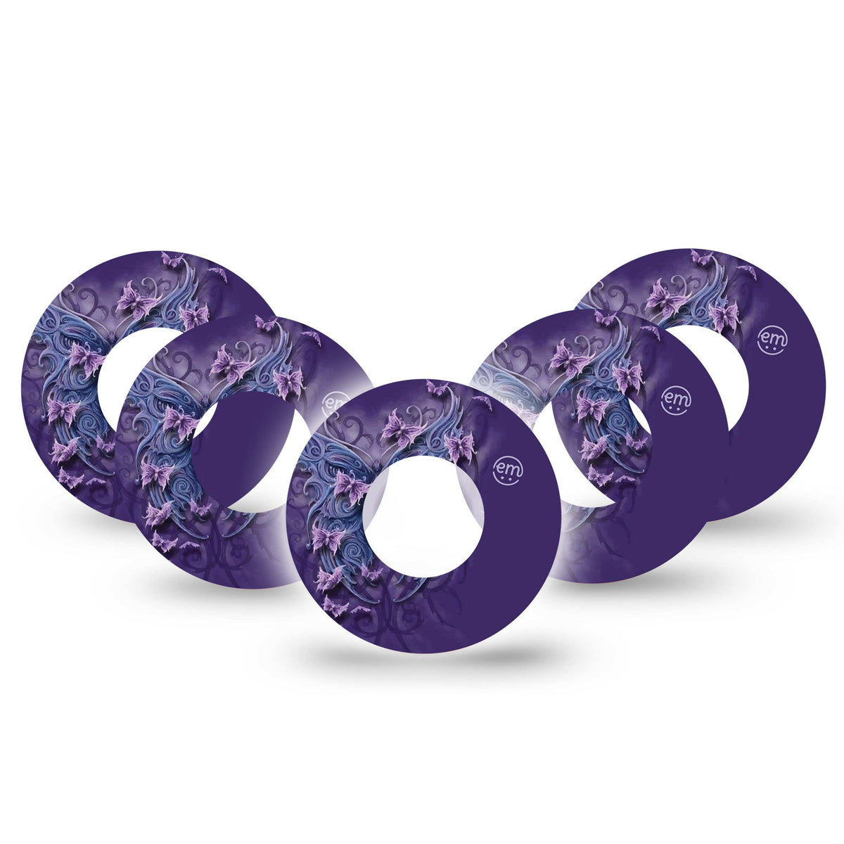 ExpressionMed Purple Butterfly Adhesive Patch Freestyle Libre 2