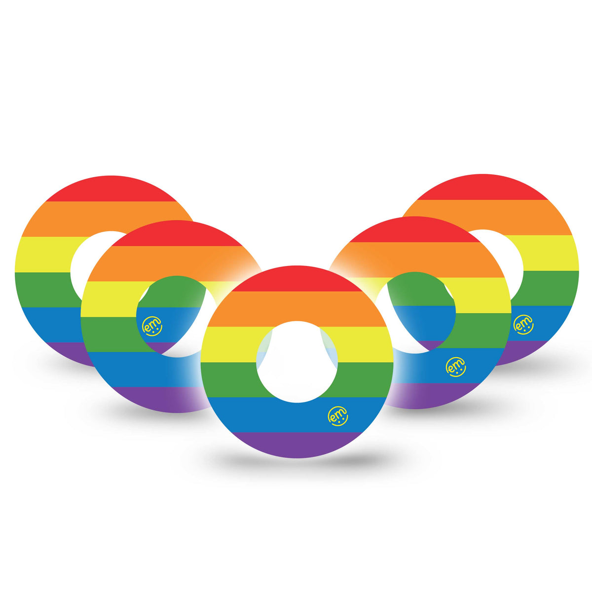 ExpressionMed Rainbow Pride Flag Adhesive Patch Freestyle Libre 2