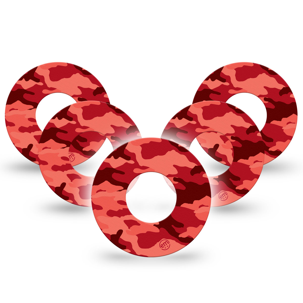 ExpressionMed Red Camo Adhesive Patch Freestyle Libre 2