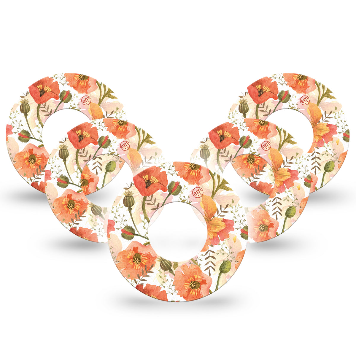 ExpressionMed Peachy Blooms Adhesive Patch Freestyle Libre 2