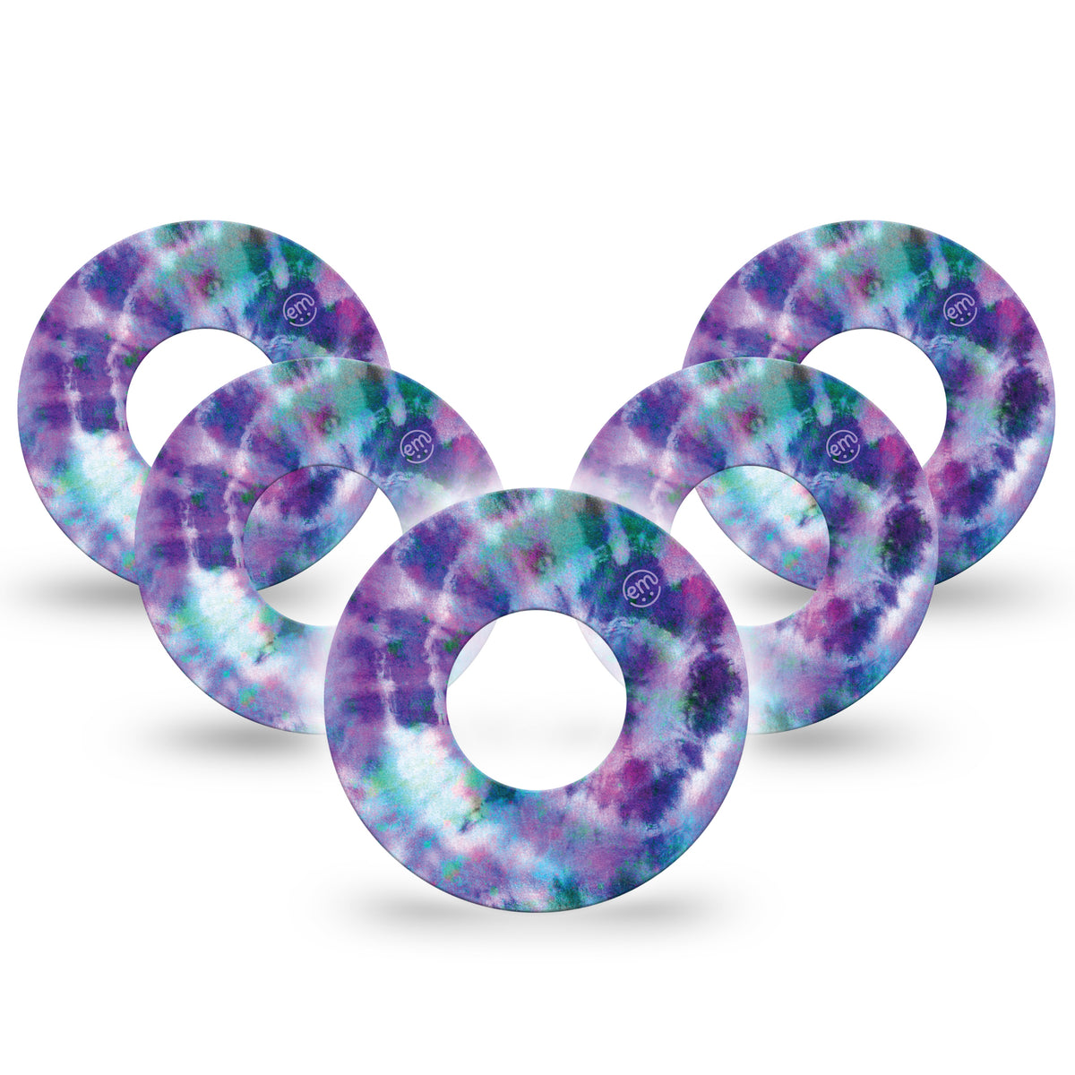ExpressionMed Purple Tie Dye Adhesive Patch Freestyle Libre 2