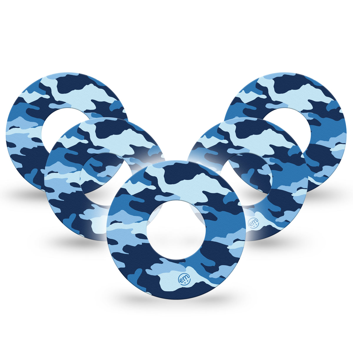 ExpressionMed Blue Camo Adhesive Patch Freestyle Libre 2