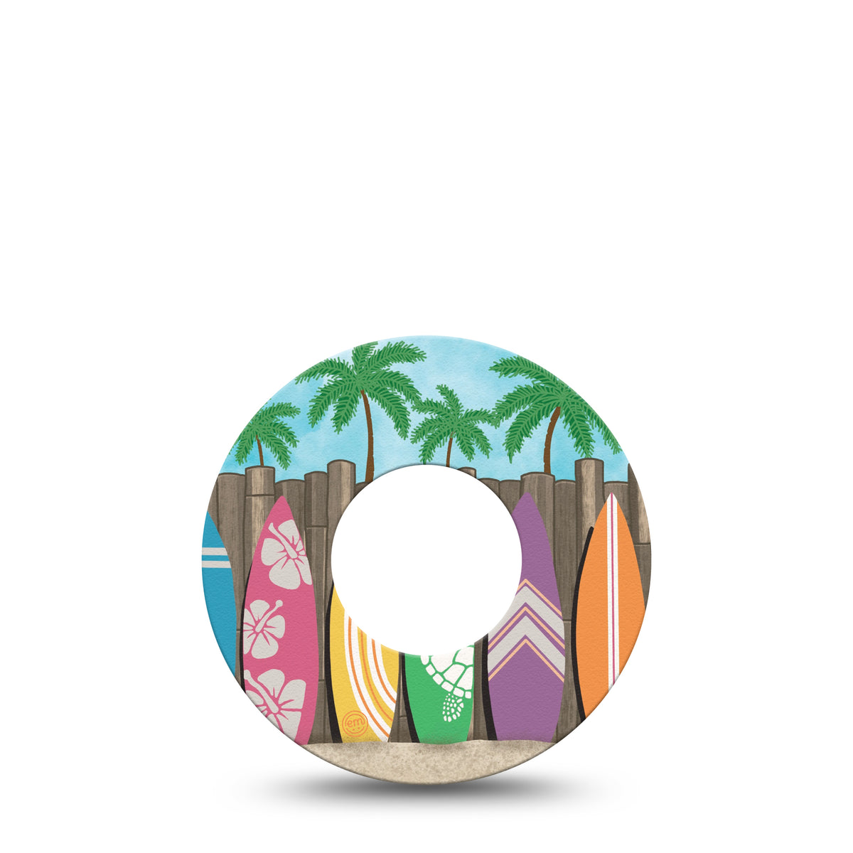ExpressionMed Surfs Up Adhesive Patch Freestyle Libre 2