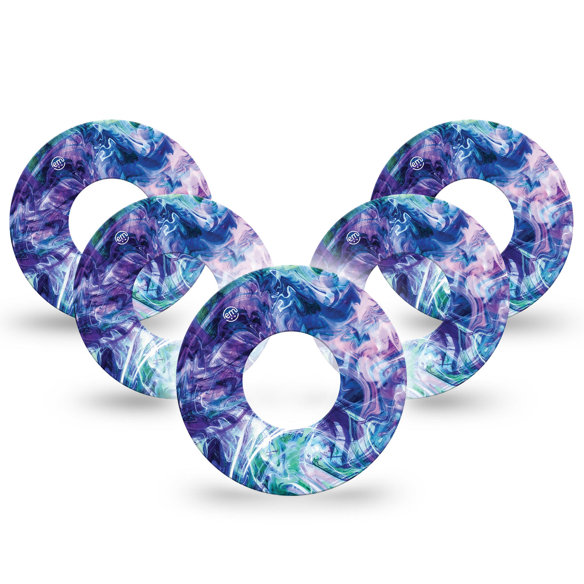 ExpressionMed Deep Purple Swirl Adhesive Patch Freestyle Libre 2