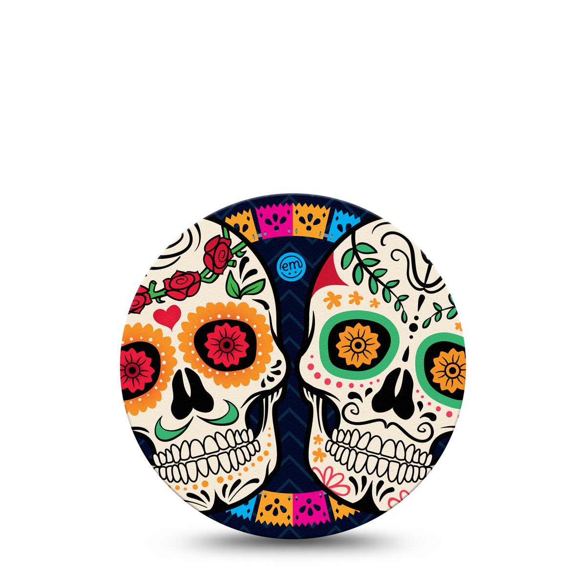 ExpressionMed OverPatch Dia De Los Muertos Adhesive Patch Freestyle Libre 2 or 3
