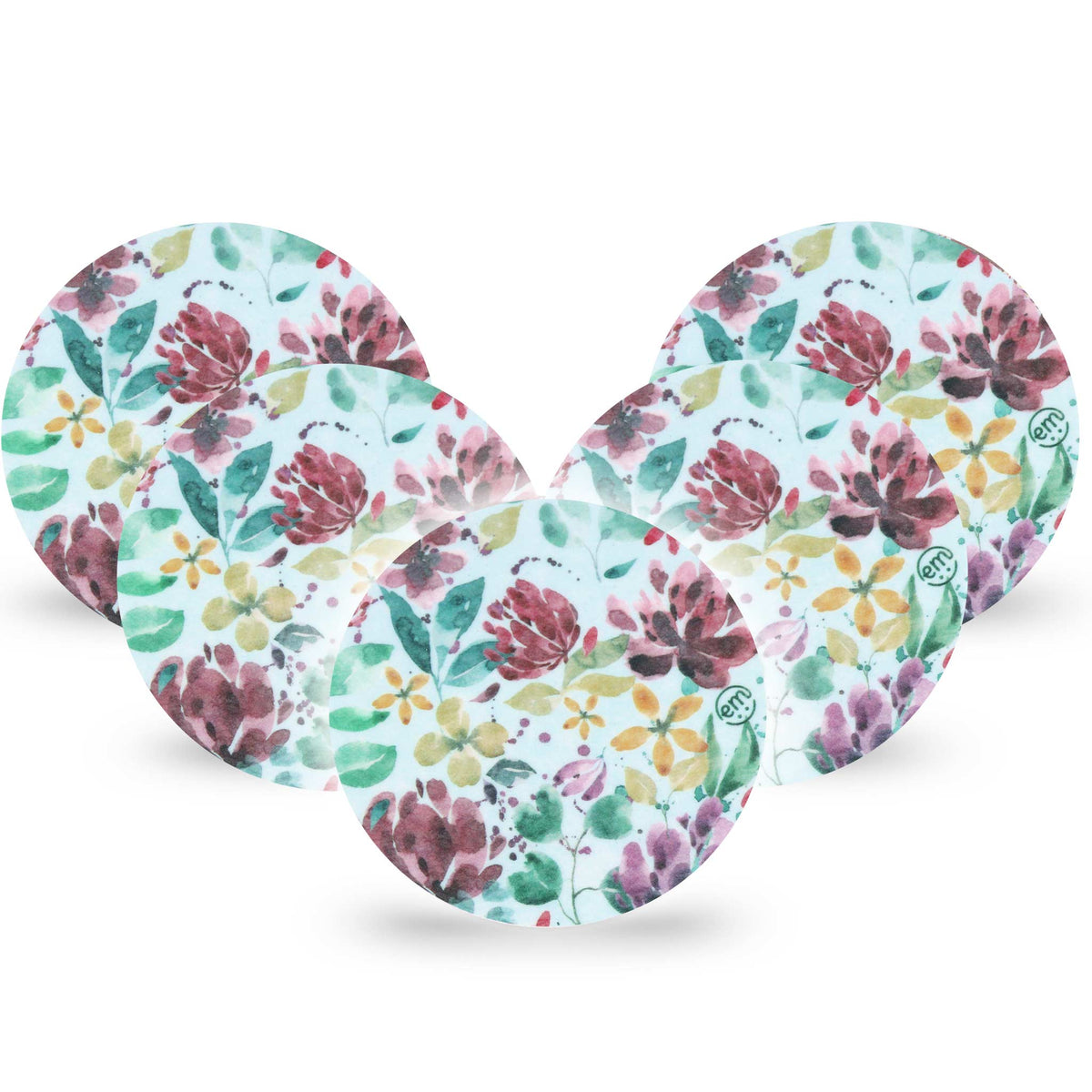ExpressionMed OverPatch Botanical Blooms Adhesive Patch Freestyle Libre 2 or 3
