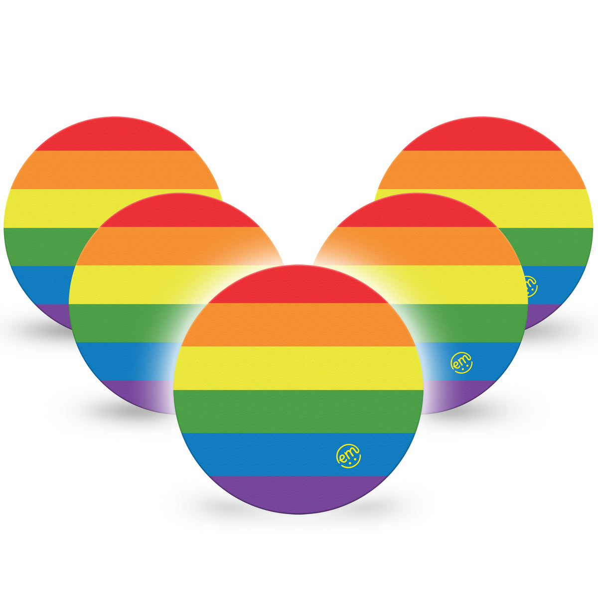 ExpressionMed OverPatch Rainbow Pride Flag Adhesive Patch Freestyle Libre 2 or 3