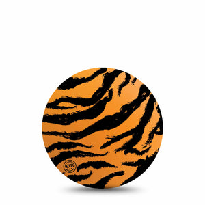ExpressionMed OverPatch Tiger Adhesive Patch Freestyle Libre 2 or 3