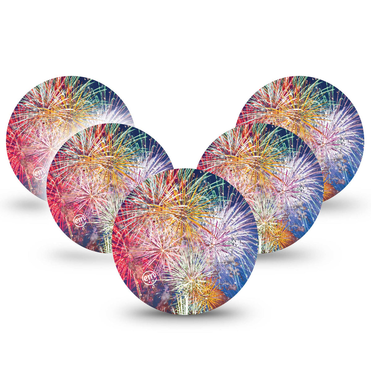 ExpressionMed OverPatch Fireworks Adhesive Patch Freestyle Libre 2 or 3