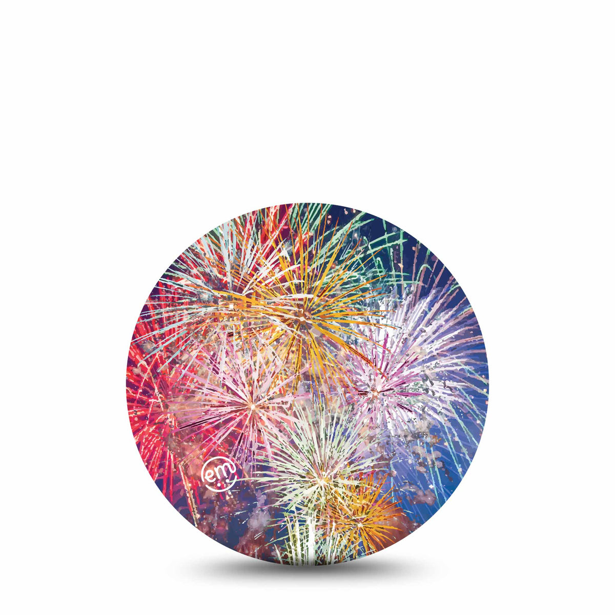 ExpressionMed OverPatch Fireworks Adhesive Patch Freestyle Libre 2 or 3