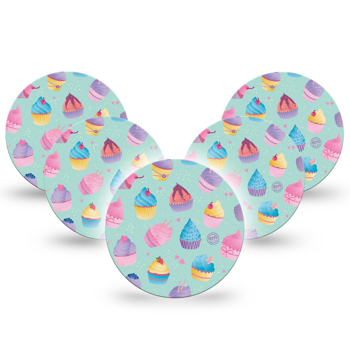 ExpressionMed OverPatch Cupcakes Adhesive Patch Freestyle Libre 2 or 3
