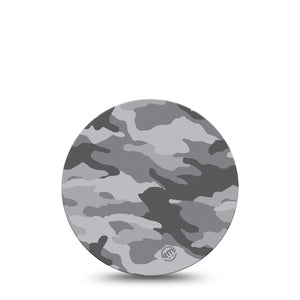 ExpressionMed OverPatch Grey Camo Adhesive Patch Freestyle Libre 2 or 3