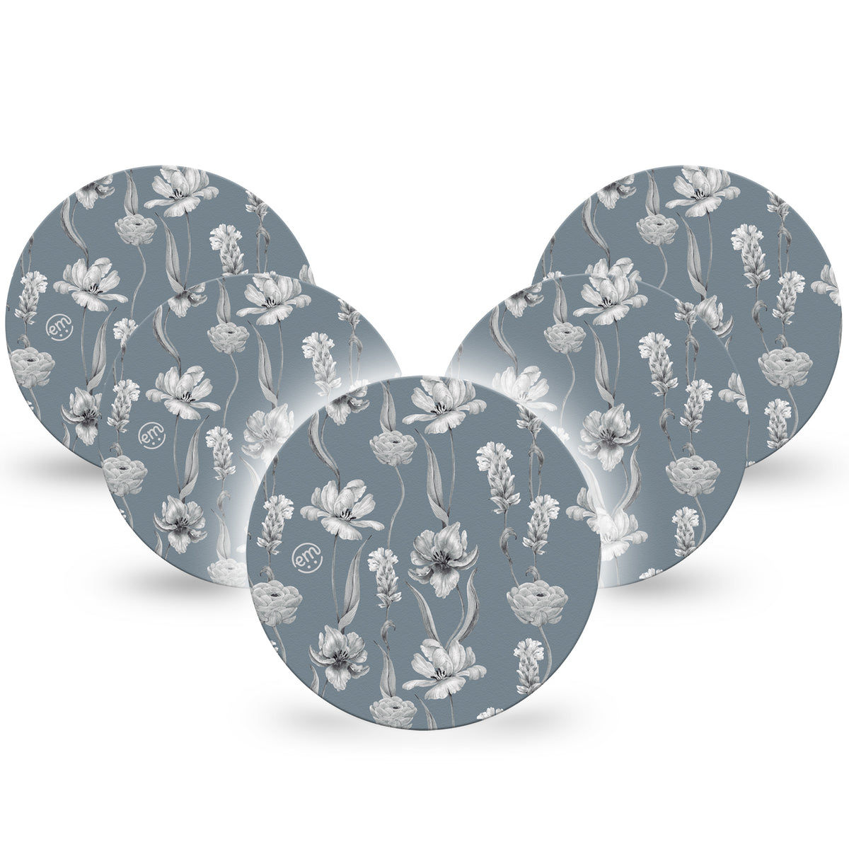 ExpressionMed OverPatch Muted Petals Adhesive Patch Freestyle Libre 2 or 3