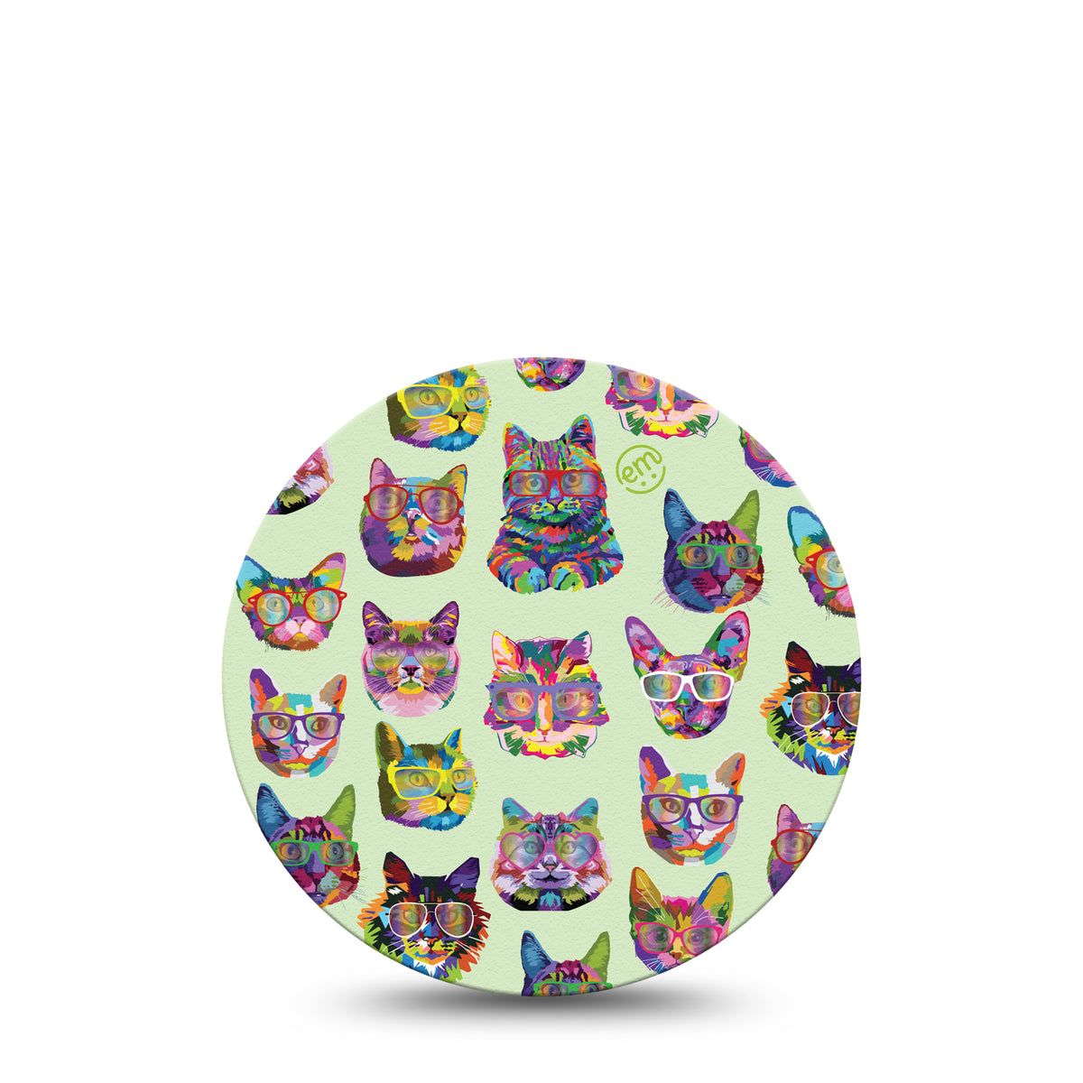 ExpressionMed OverPatch Cat Party Adhesive Patch Freestyle Libre 2 or 3