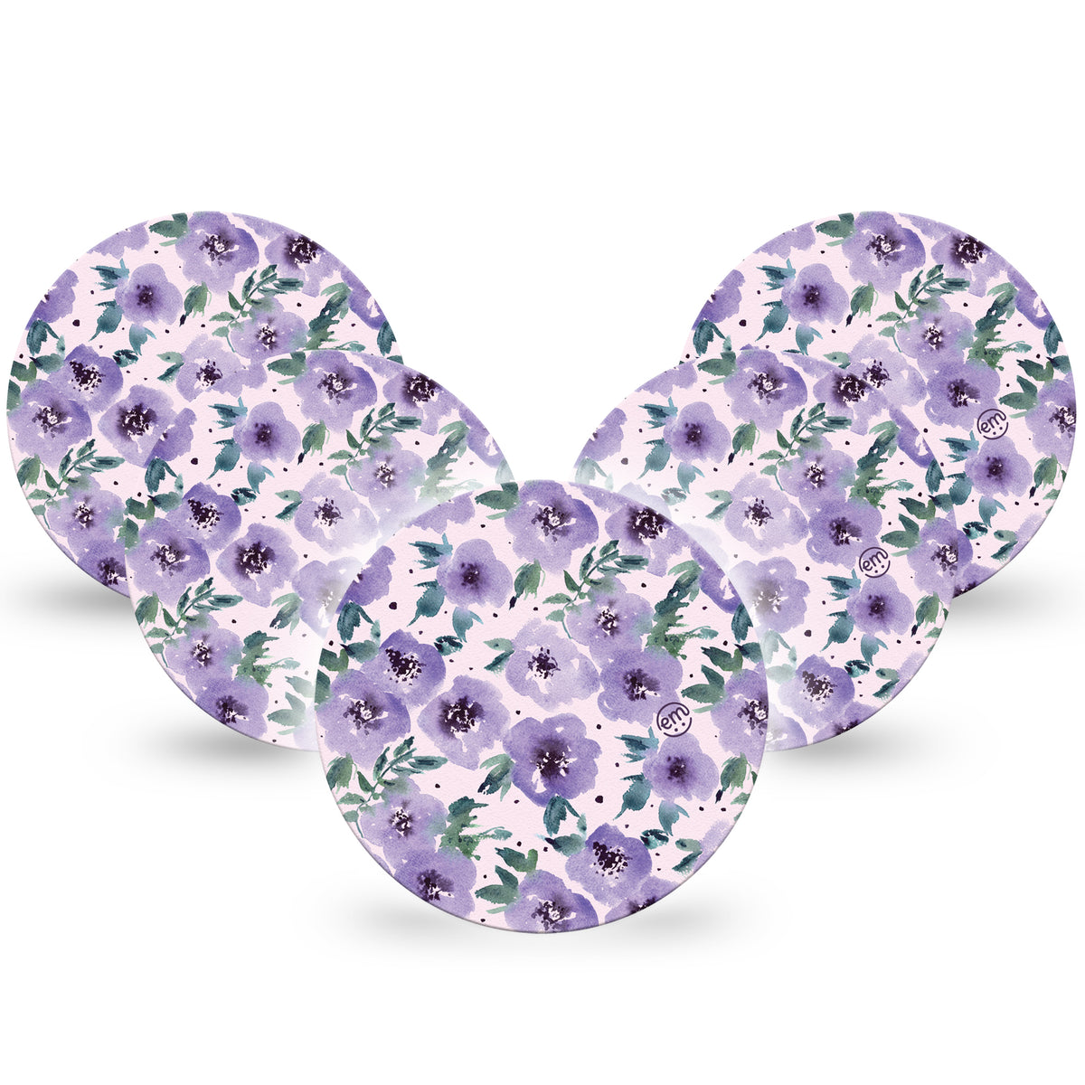 ExpressionMed OverPatch Flowering Amethyst Adhesive Patch Freestyle Libre 2 or 3