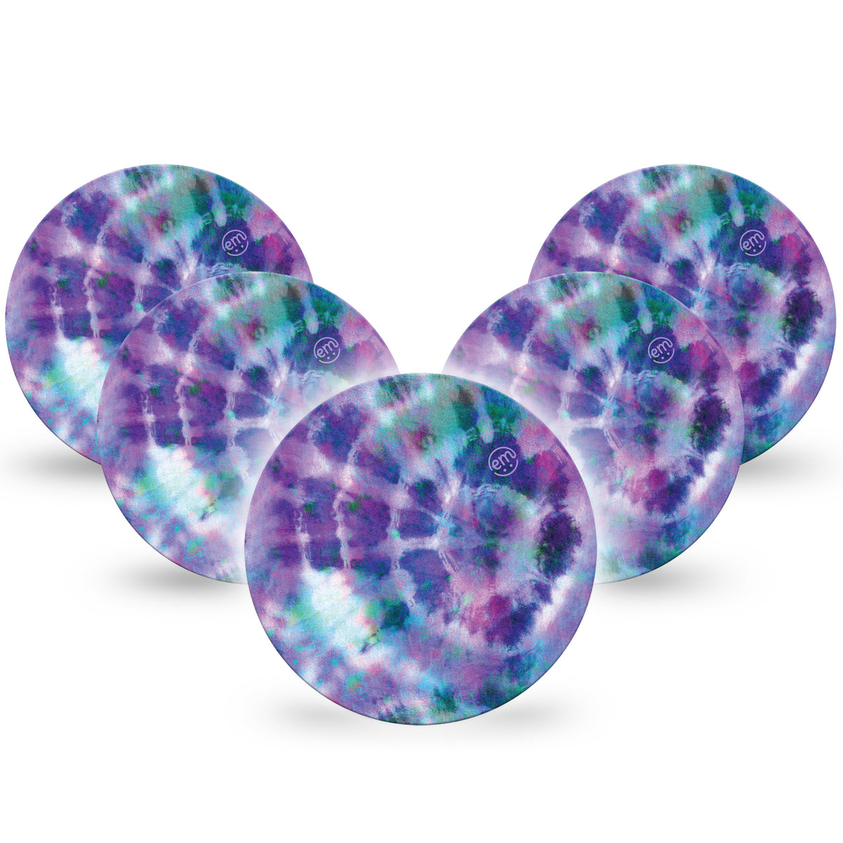 ExpressionMed OverPatch Purple Tie Dye Adhesive Patch Freestyle Libre 2 or 3