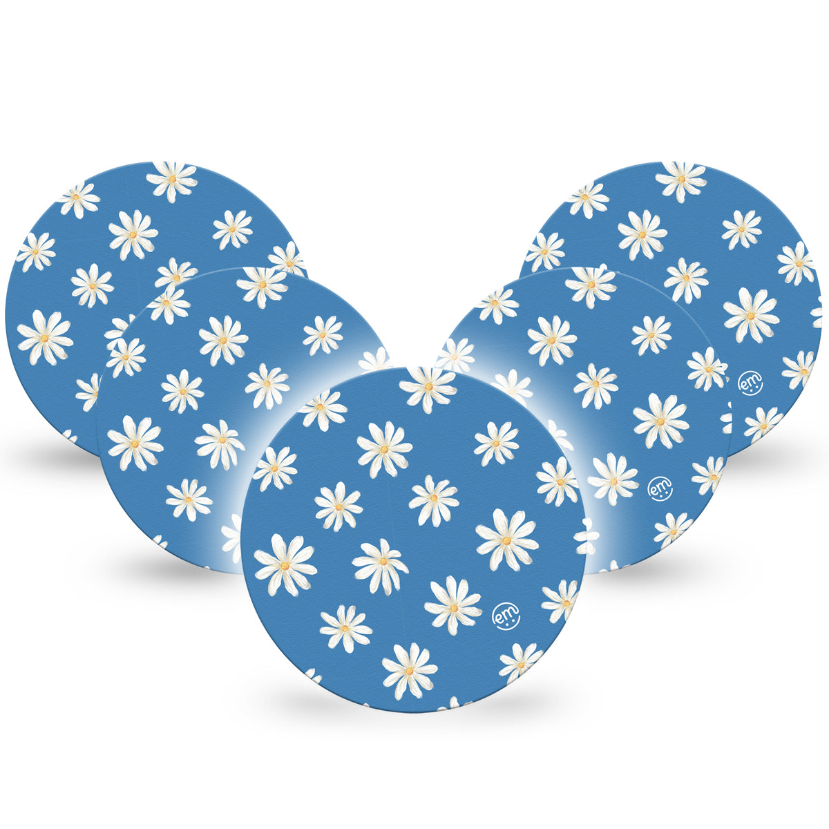 ExpressionMed OverPatch Painted Daisies Adhesive Patch Freestyle Libre 2 or 3