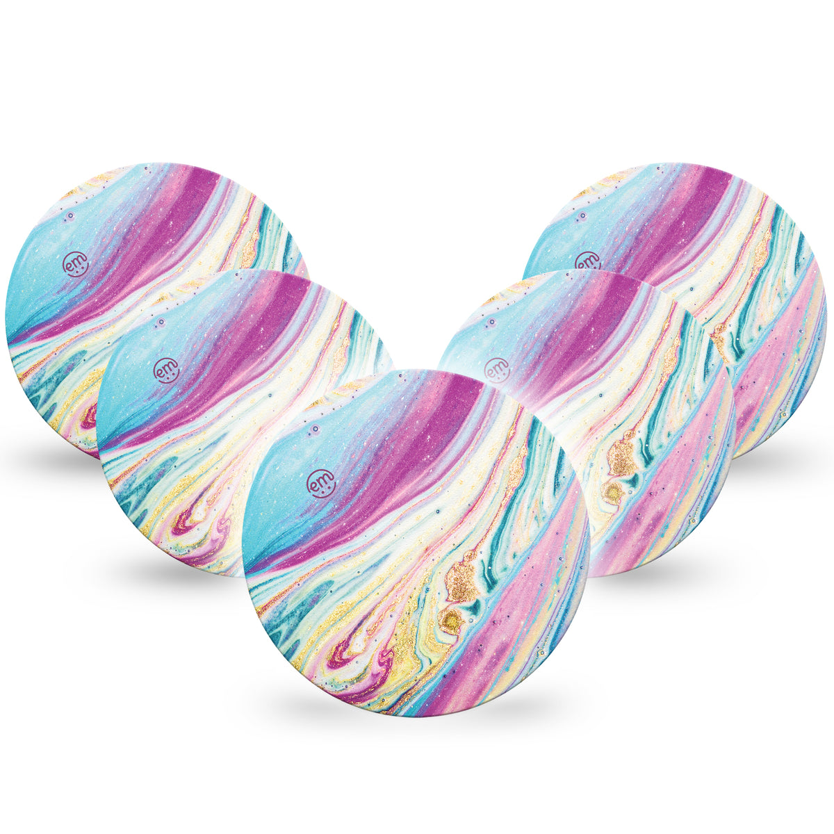 ExpressionMed OverPatch Shimmering Marble Adhesive Patch Freestyle Libre 2 or 3
