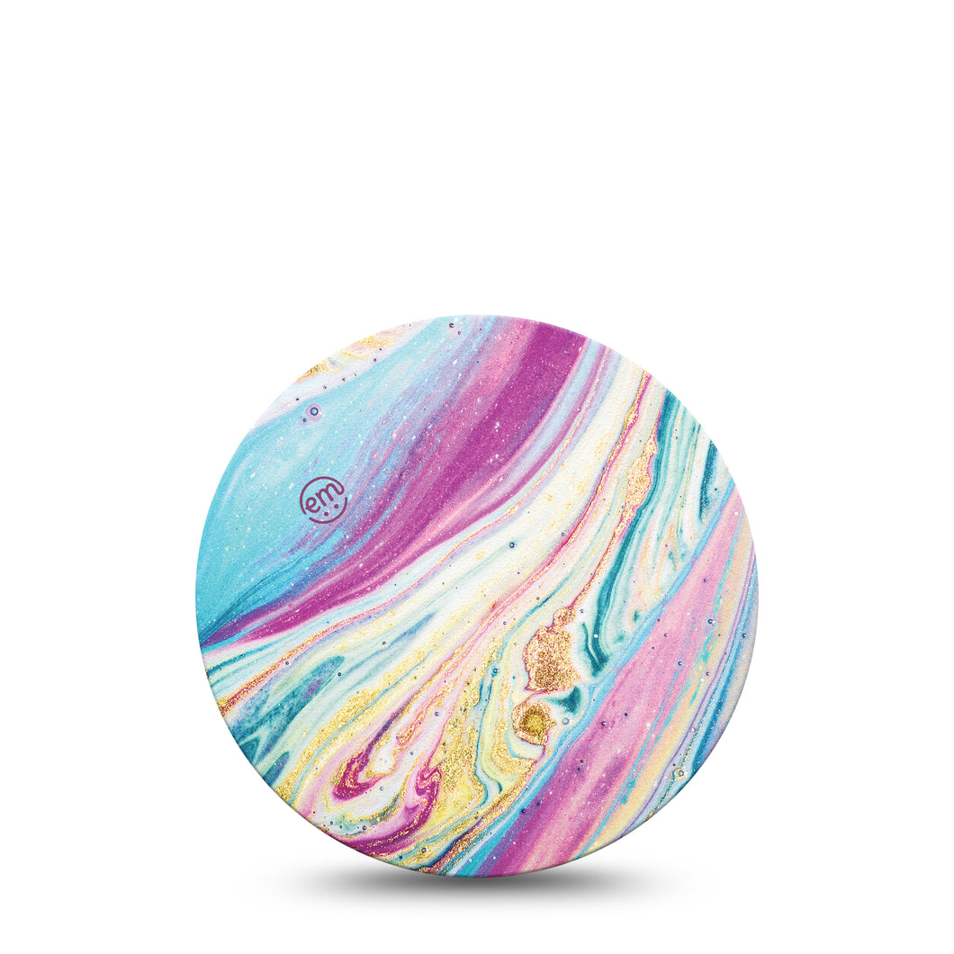 ExpressionMed OverPatch Shimmering Marble Adhesive Patch Freestyle Libre 2 or 3