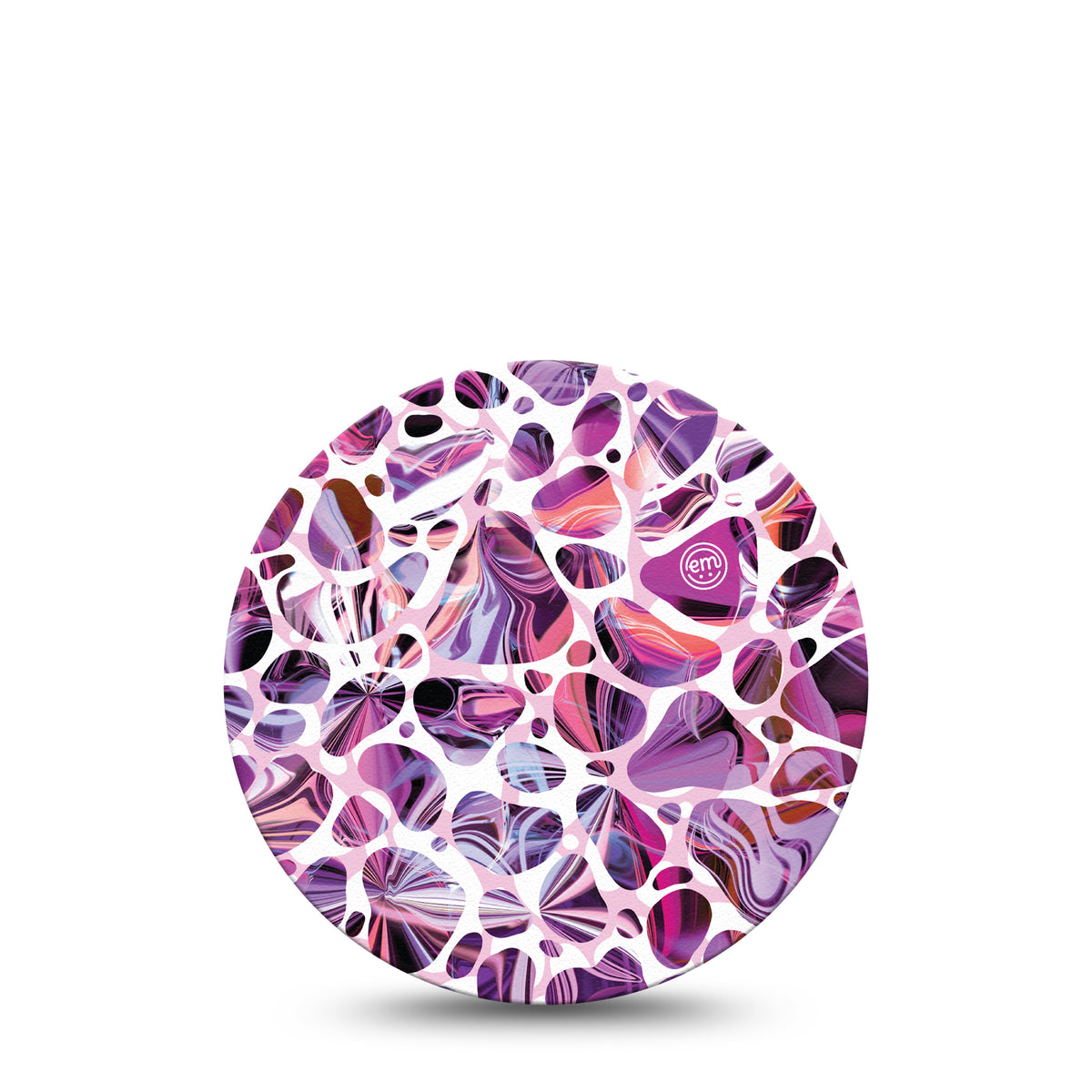 ExpressionMed OverPatch Purple Pebbles Adhesive Patch Freestyle Libre 2 or 3