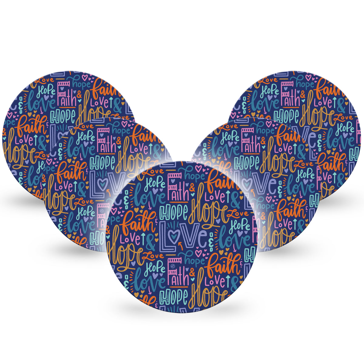 ExpressionMed OverPatch Faith Love Hope Adhesive Patch Freestyle Libre 2 or 3