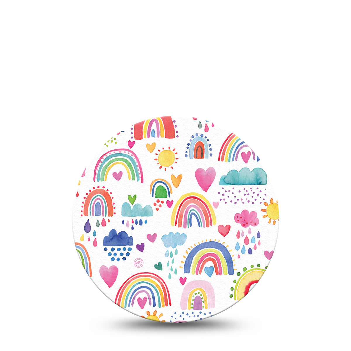 ExpressionMed OverPatch Rainbows of Hope Adhesive Patch Freestyle Libre 2 or 3