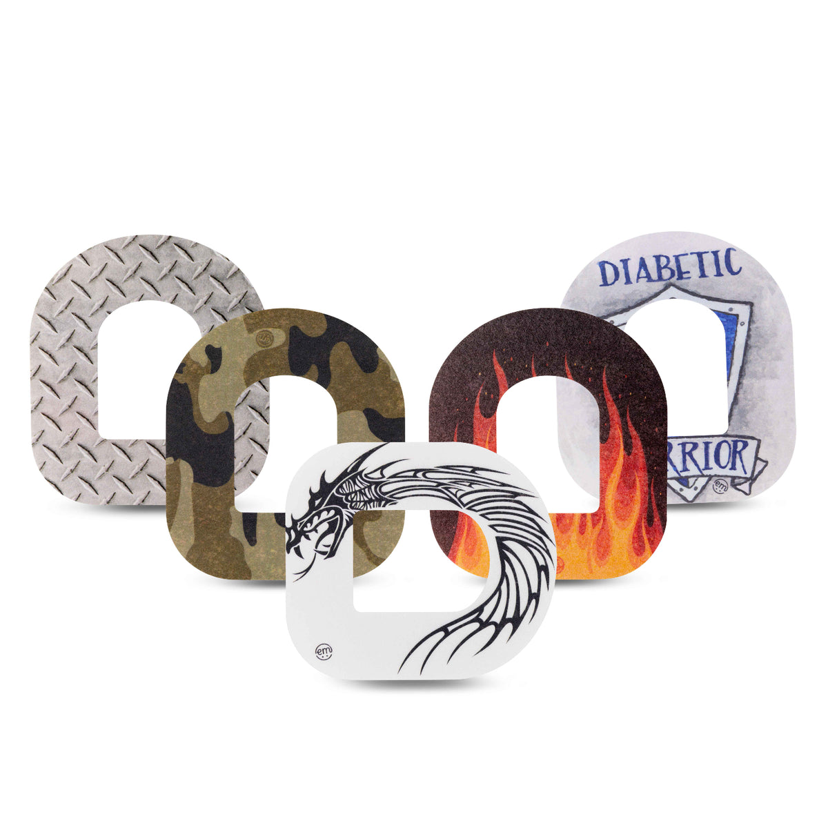 ExpressionMed Omnipod Warrior Variety Patch 5 Pack