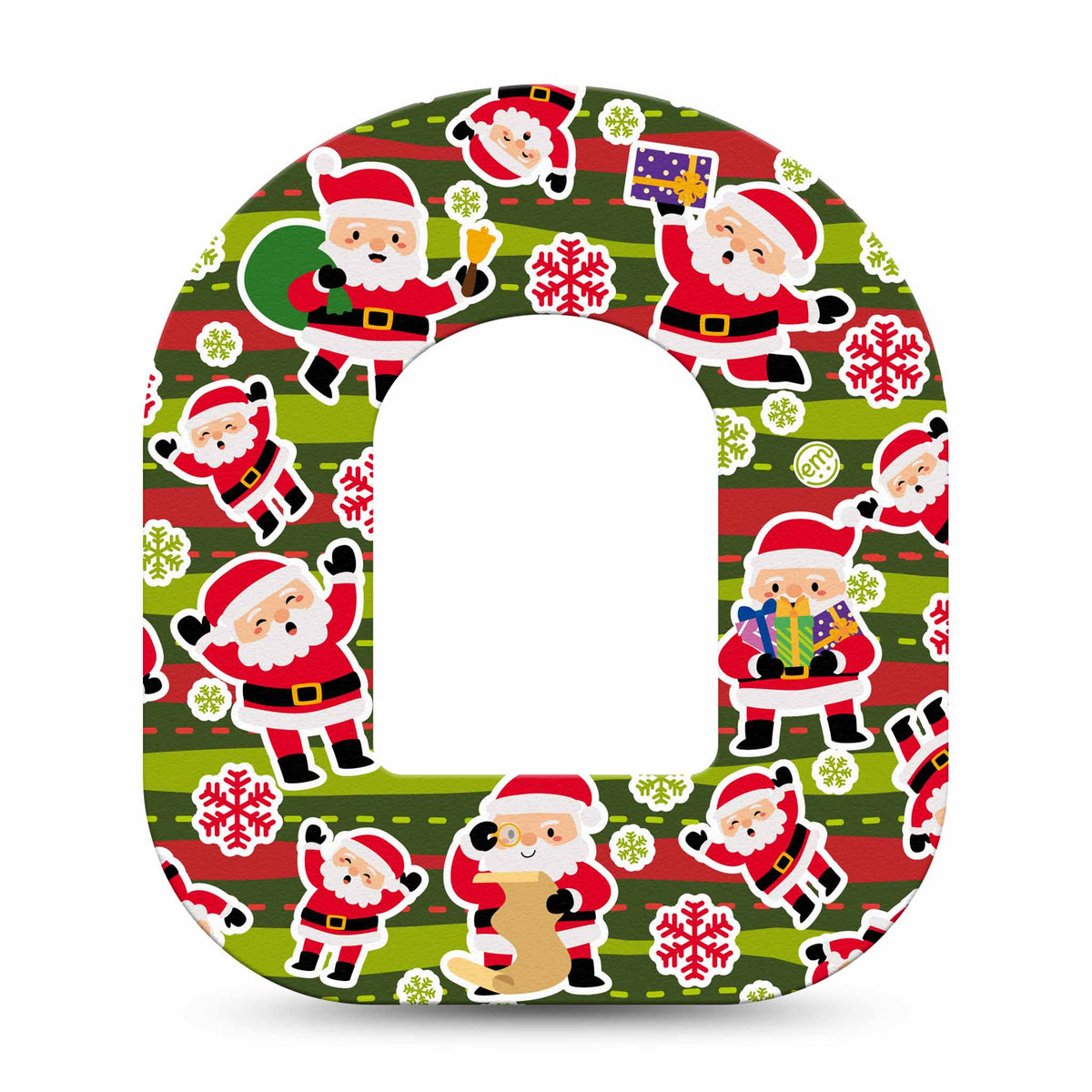 ExpressionMed Santa Sticker Bomb Adhesive Patch Omnipod