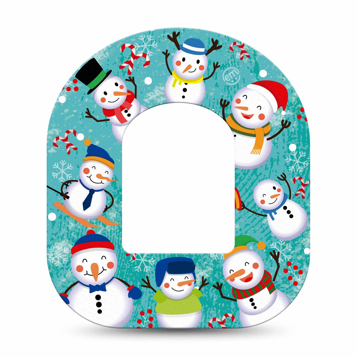 ExpressionMed Snowman Celebration Adhesive Patch Omnipod