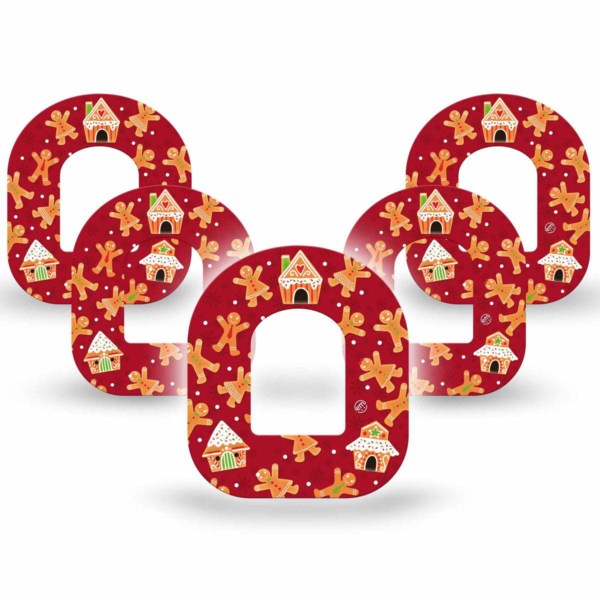 ExpressionMed Gingerbread Fun Adhesive Patch Omnipod