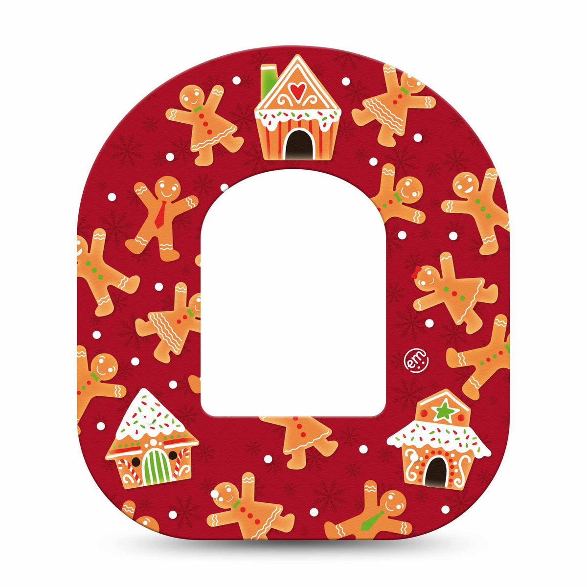 ExpressionMed Gingerbread Fun Adhesive Patch Omnipod