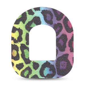 ExpressionMed Multicoloured Cheetah Adhesive Patch Omnipod