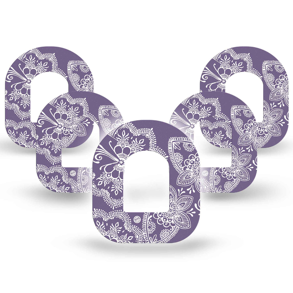 ExpressionMed Purple Henna Adhesive Patch Omnipod