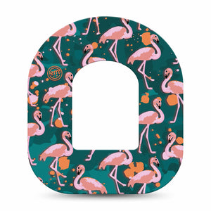 ExpressionMed Flamingos Adhesive Patch Omnipod