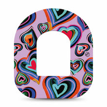 ExpressionMed Neon Hearts Adhesive Patch Omnipod