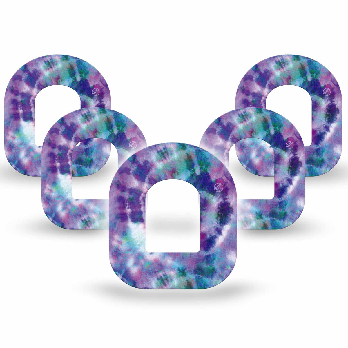 ExpressionMed Purple Tie Dye Adhesive Patch Omnipod