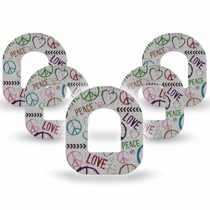 ExpressionMed Peace & Love Adhesive Patch Omnipod
