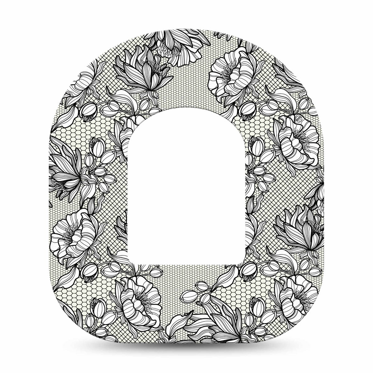 ExpressionMed Black Lace Adhesive Patch Omnipod